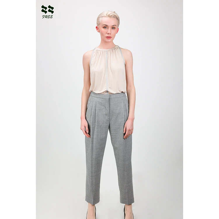 Nữ không tay Cổ tròn Áo sơ mi Jersey thoải mái